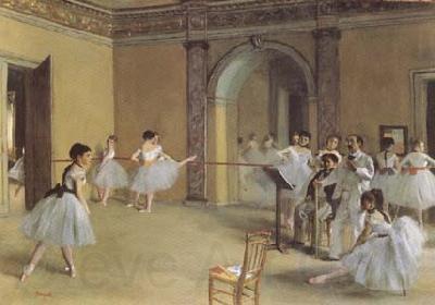 Edgar Degas Dance Class at the Opera (mk09) Spain oil painting art